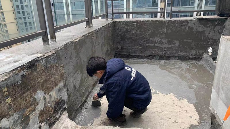 地面清洁，防水工程第一步**